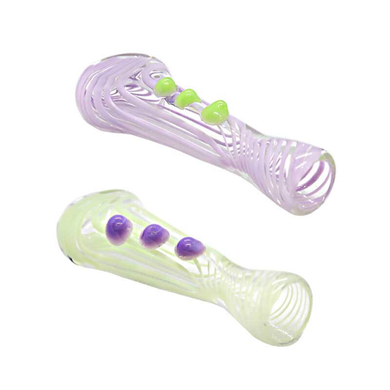Slyme Swirl Chillum With 3 Dots | 3 inch product image
